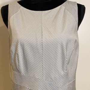 Ann Taylor Pale Blue & White Stripe Sundress 8